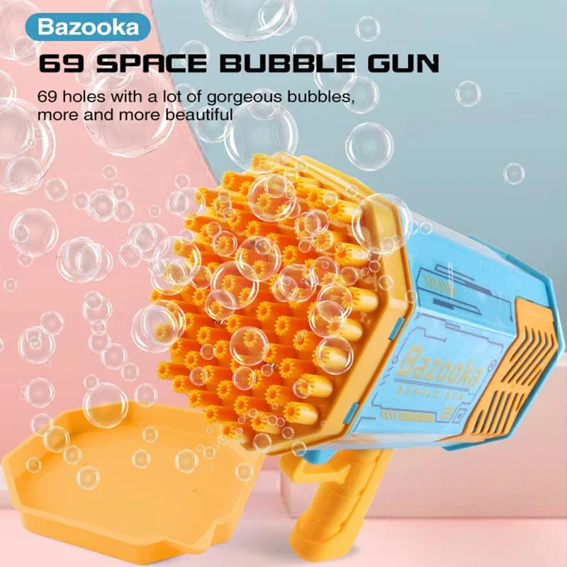 Bubble Gun With Colorful Led Lights 40 Holes